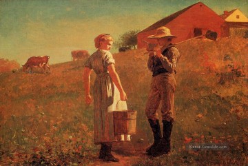  realismus - Ein Temperance Meeting aka Mittag Zeit Realismus Winslow Homer maler